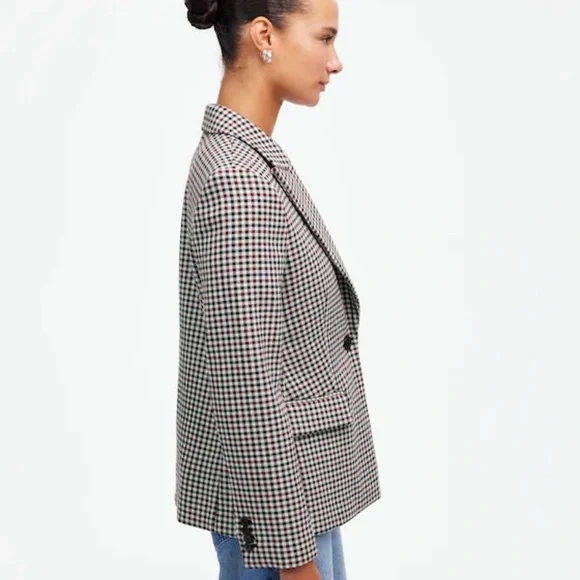 Madewell The Alston Plaid Blazer Jacket - Picture 3 of 16
